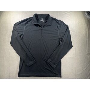 L.L.Bean Black Quarter Zip Pullover Long Sleeve Performance Shirt Men's Small